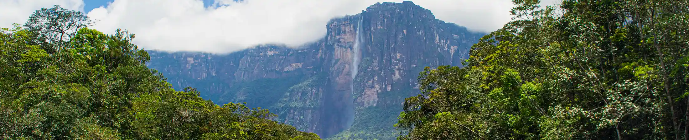 Salto Angel Vista panoramica Salto Angel desde lejos
